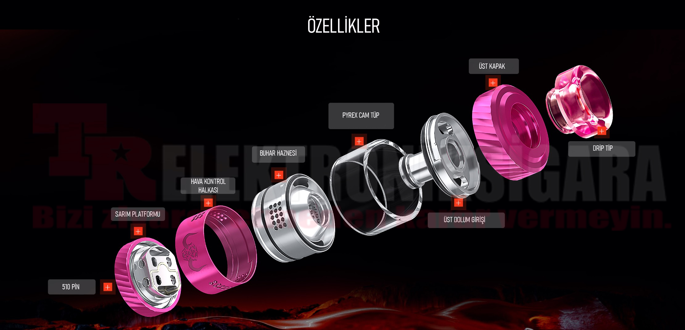 HellVape Hellbeast RTA özellikleri ve postless deck